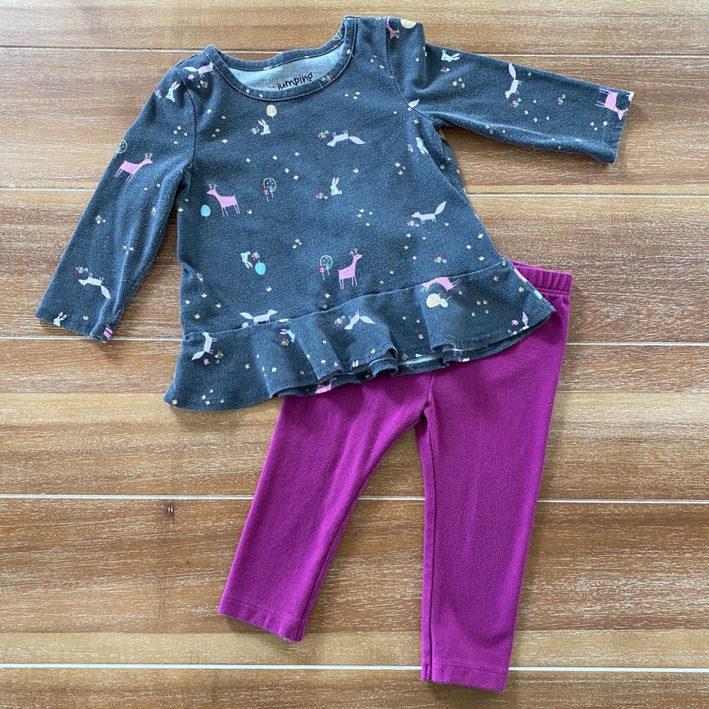 Jumping Beans woodland 2-piece set